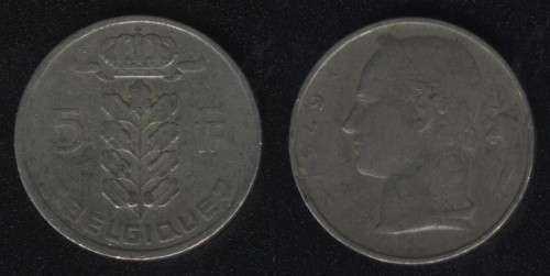 5 франков 1949 Бельгия