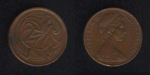 2 цента 1973 Австралия
