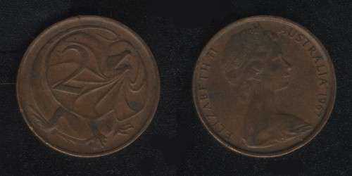 2 цента 1967 Австралия