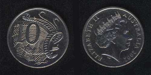 10 центов 2002 Австралия