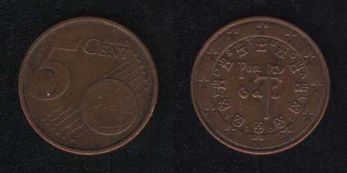 5 евроцентов 2002 Португалия