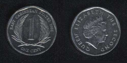 1 цент 2008 Восточные Карибы