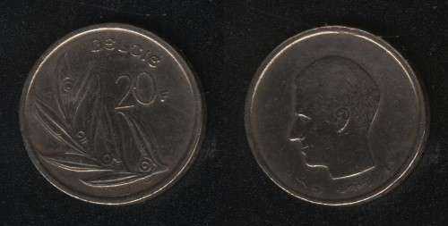 20 франков 1980 Бельгия