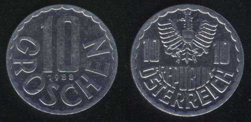 10 грошей 1988 Австрия