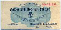Берлин 2 млн марок 1923 (831) Германия 