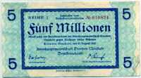 Дрезден 5 млн марок 1923 (824) Германия 