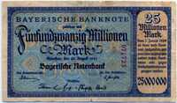 Мюнхен 25 млн марок 1923 редкость! (723) дешевле чем на площадках! Германия 