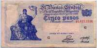 5 песо 1951 (233) Аргентина 