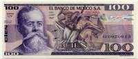 100 песо 1982 Мексика 