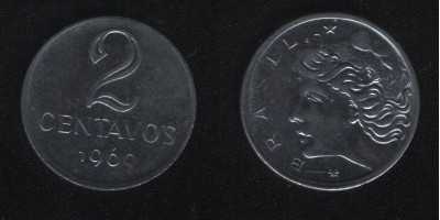 2 сентаво 1969 Бразилия