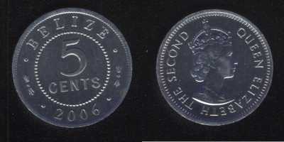 5 центов 2006 Белиз
