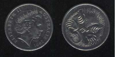 5 центов 2001 Австралия