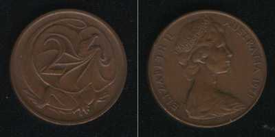 2 цента 1971 Австралия