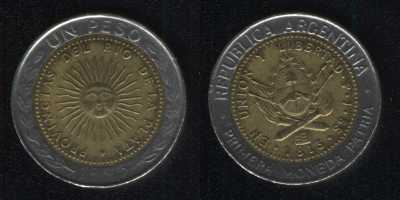 1 песо 1995 Аргентина