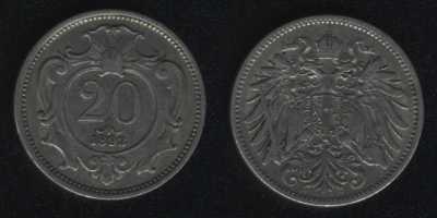 20 геллеров 1893 Австрия