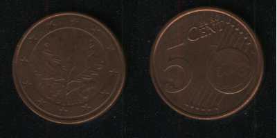 5 евроцентов 2002 Германия