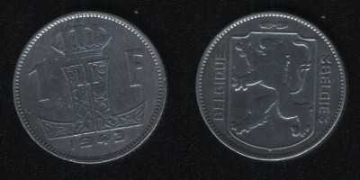 1 франк 1943 Бельгия