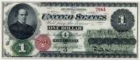 США 1 доллар 1862 Вашингтон (7944) копия (б)