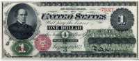 США 1 доллар 1862 Вашингтон (73327) копия (б)
