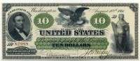 США 10 долларов 1861 (82988) копия (б)