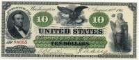 США 10 долларов 1861 (88635) копия (б)