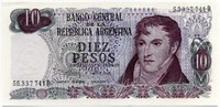 10 песо 1969 Аргентина 