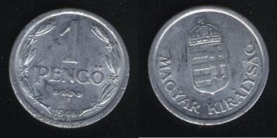 1 пенгё 1944 Венгрия
