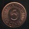 5 центов 2007 Маврикий