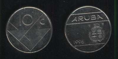 10 центов 1995 Аруба