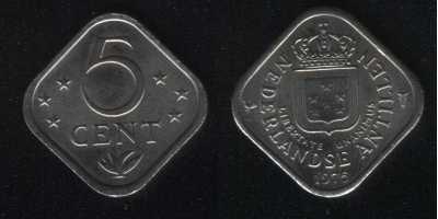 5 центов 1975 Антильские острова