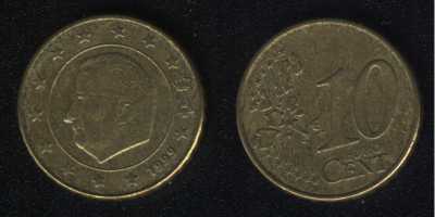 10 евроцентов 1999 Бельгия