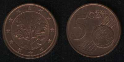 5 евроцентов 2004 Германия