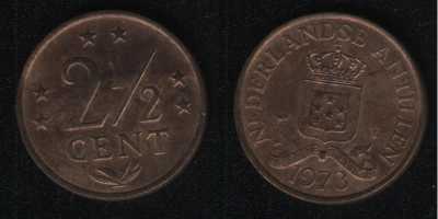 2,5 цента 1973 Антильские острова