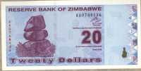 20 долларов 2009 (136) Зимбабве 