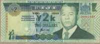 2 доллара 2000 (тысячелетие) Фиджи 