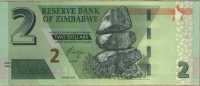 2 доллара 2019 Зимбабве 