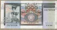 1000 франков 2009 Бурунди 