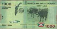 1000 франков 2015 Бурунди 