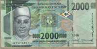 2000 франков 2018 Гвинея 