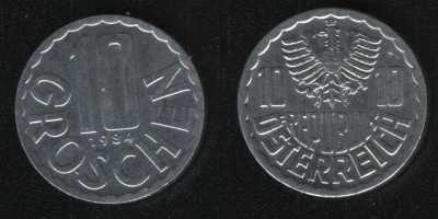 10 грошей 1984 Австрия