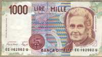 1000 лир 1990 (962) Италия 