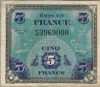Оккупация союзников 5 франков 1944 (000) Франция 