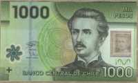 1000 песо 2020 полимер Чили 