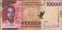 10000 франков 2018 Гвинея 
