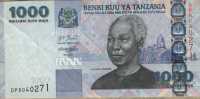 1000 шиллингов 2003 (271) Танзания 